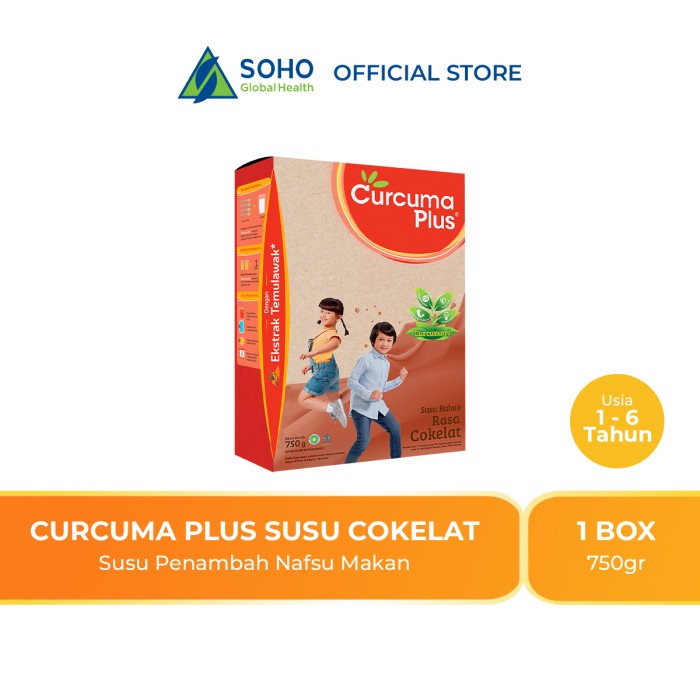 

Curcuma Plus Susu Bubuk Temulawak Tumbuh Kembang Anak - Coklat 750gr