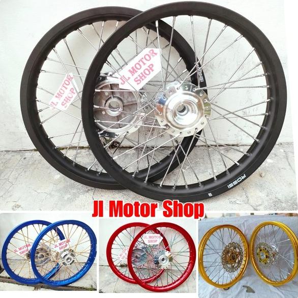 TERMURAH Sepaket Velg Lebar 185 215 Ring 18 Tromol set Jari Jari Rx king rxking - Paketan Velg Jari 