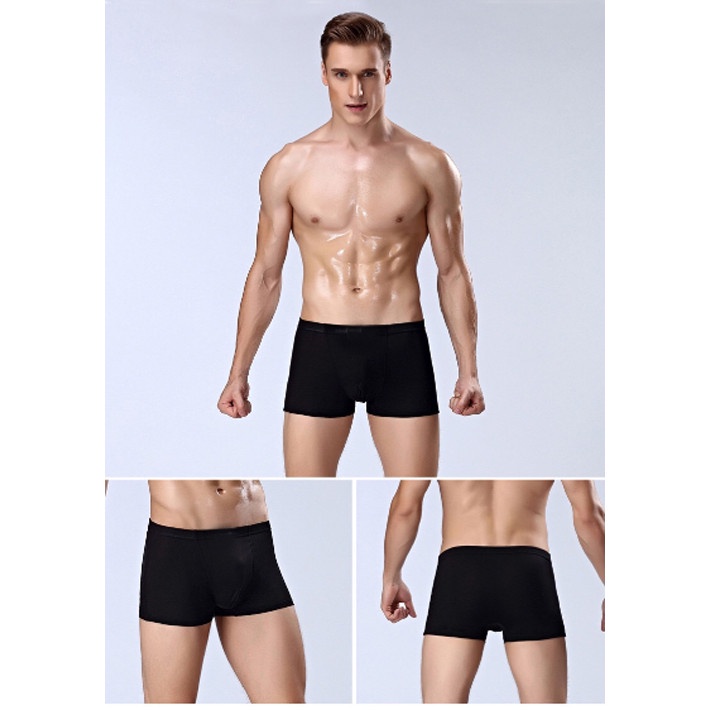 Celana Dalam Boxer Pria sexy Serat Bambu Celana Pendek Underman Men