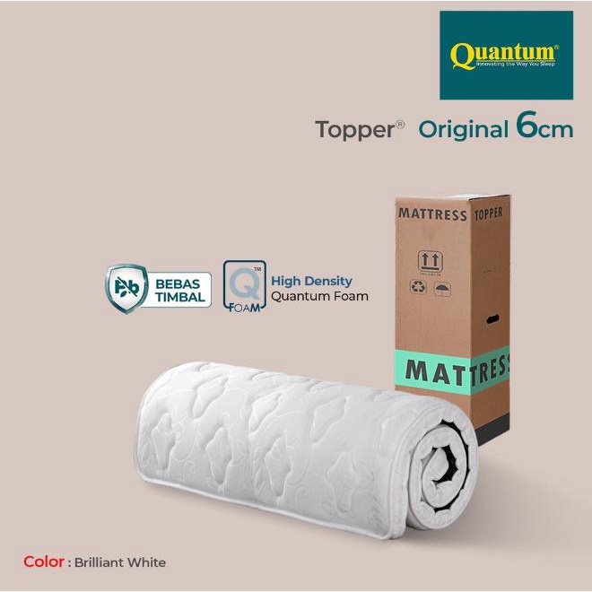 Quantum Mattress Topper 120 x 200 ORIGINAL pelapis kasur tebal in box