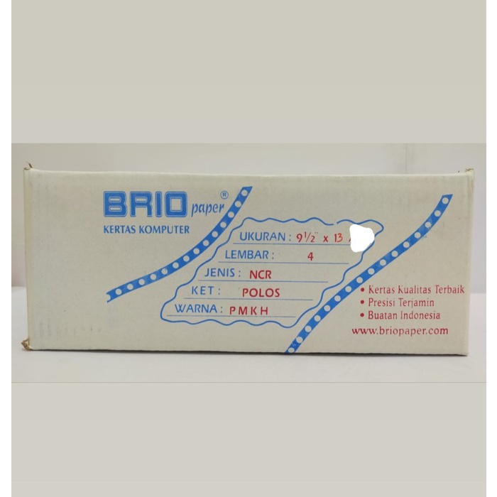 

Kertas Countinous Form x 13 4 Ply Brio gon04