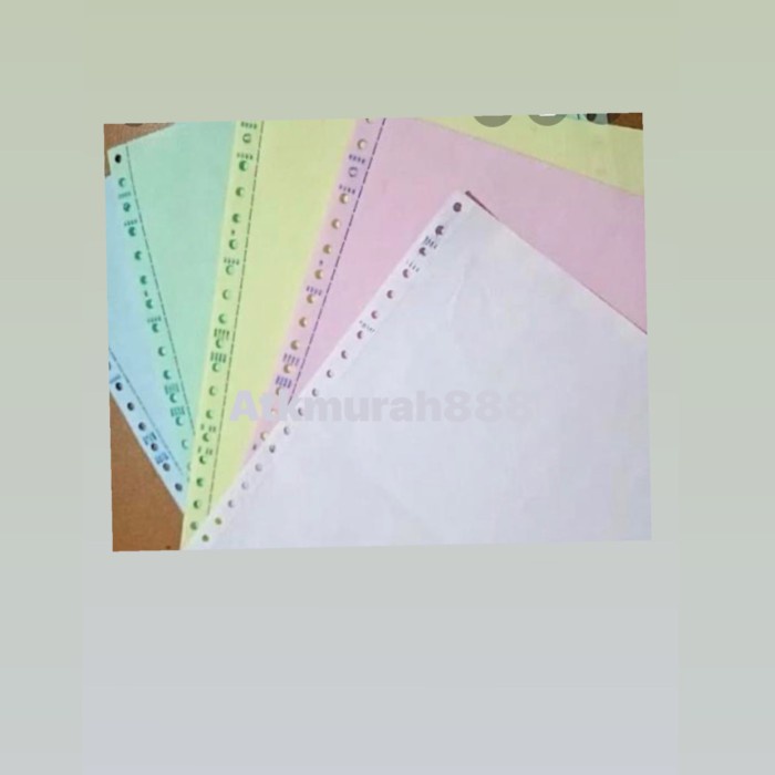 

Kertas Komputer Brio K4:2 NCR Putih Merah Kuning Hijau gon04