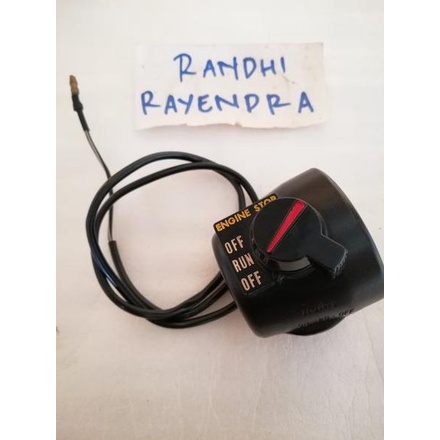 holder saklar kanan RH engine stop engine original ori kawasaki binter kh100 kh 100 kh100el kh100es 