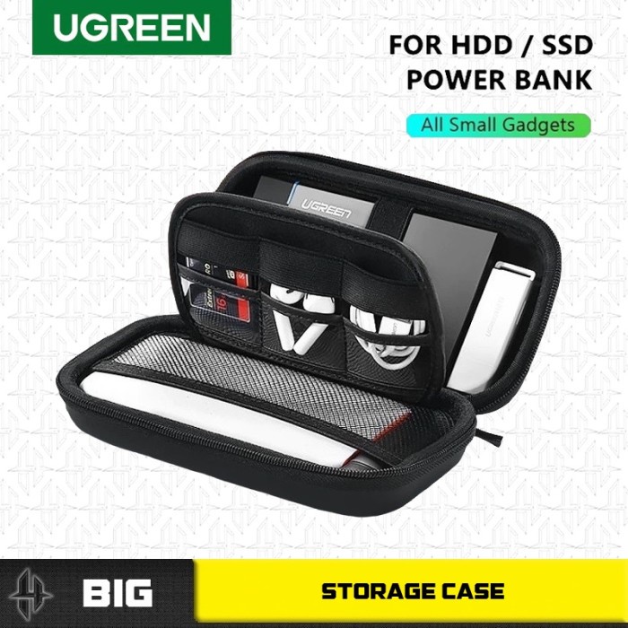 Ugreen HDD Case Pouch Tas HDD Multifungsi Size L 50274 HDD Bag Case hen03