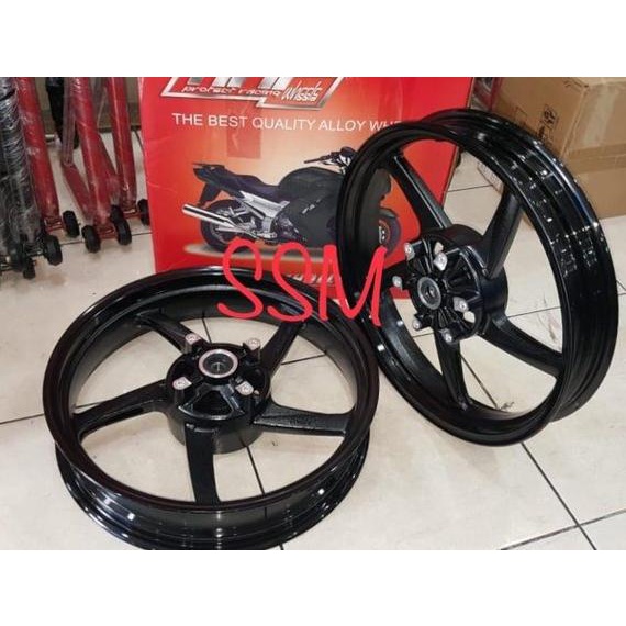 VELG RACING HMF HONDA MEGAPRO NEW MEGA PRO NEW KUALITAS BAHAN TOP TEBAL TAPAK LEBAR
