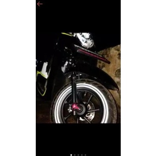 TERBARU Lis Ban Karet Motor Matic Ring 14 Putih lis Hitam