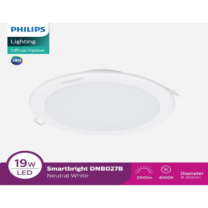 Philips Lampu Downlight DN027B 19W D200 4000K Cahaya Natural