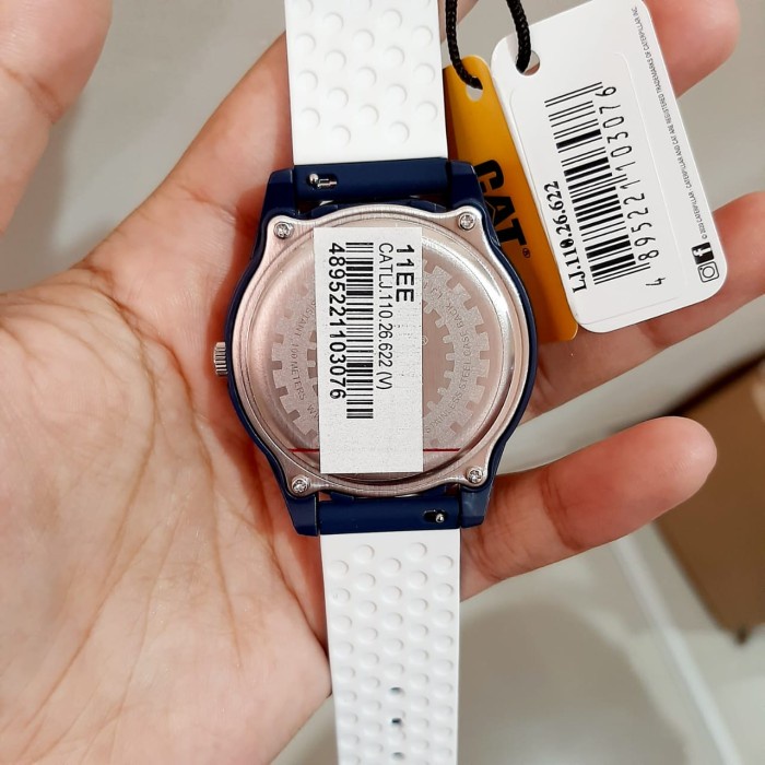 PROMO JAM TANGAN PRIA CATERPILLAR CAT LJ.110.26.622 BLUE RUBBER ORIGINAL TERLARIS