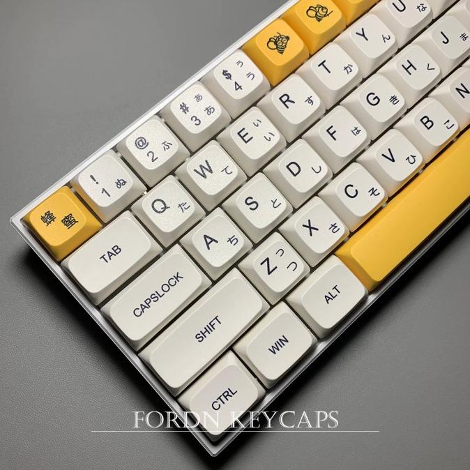 Keycaps Honey Milk Japanese Root 137 Keycap PBT Dye Sub