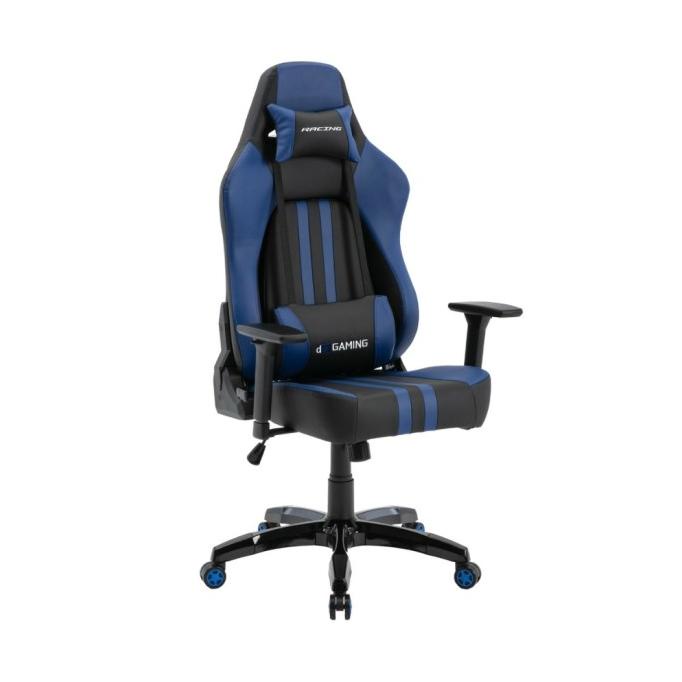 Kursi Gaming Digital Alliance Racing X Blue Azure - 3D Armrest, Headrest, Class 4 Gas Lift