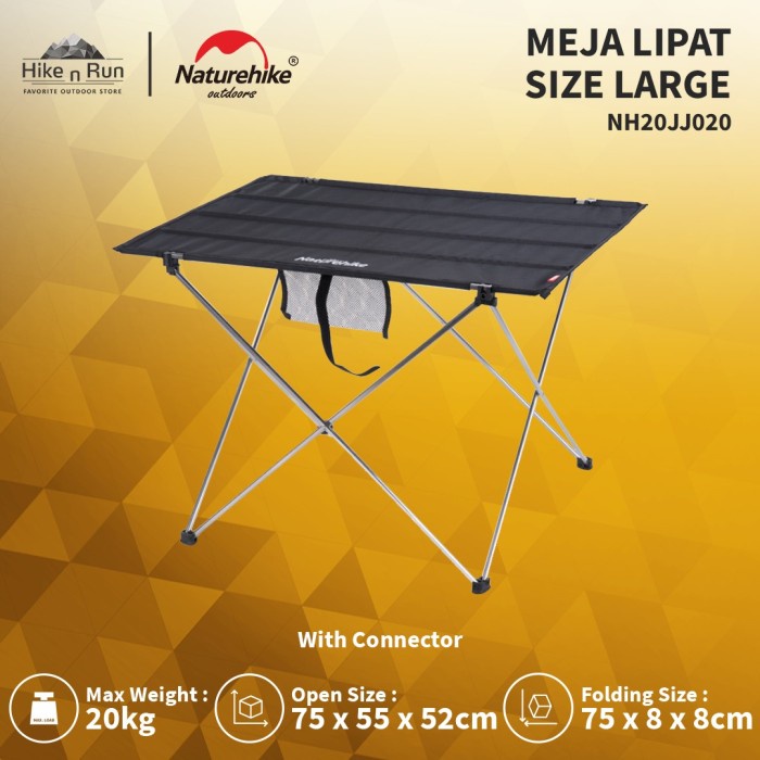 Meja Lipat Large Naturehike NH20JJ020 Large Folding Table