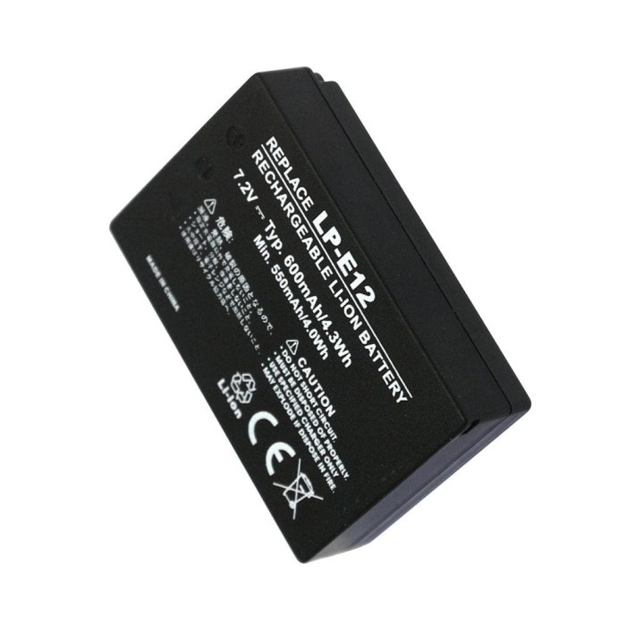 MUST HAVE BATERAI KAMERA CANON EOS M EOS 100D LPE12 OEM TERBARU