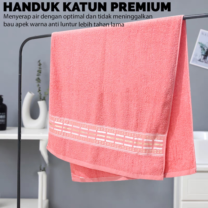 Handuk Mandi Medium Elegan &amp; Menarik Ukuran 50cm x 100cm Bahan Katun Daya Serap Tinggi - Handuk Mandi Anak High Quality - J3B5