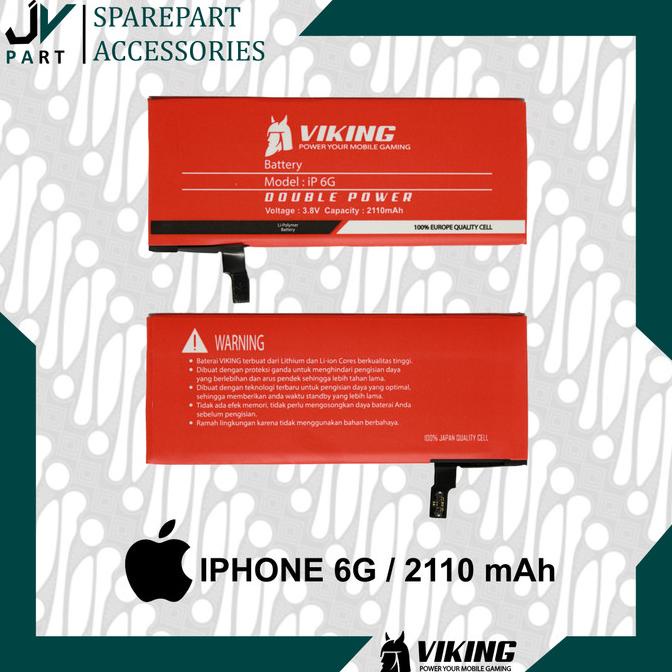 BATERAI VIKING DOUBLE POWER IPHONE 6 / IPHONE 6G