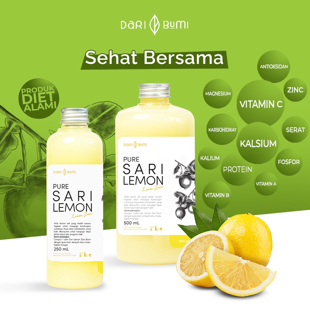 

Ready Stock.. Sari Lemon Dari Bumi | 500 ml Premium Quality 7LK