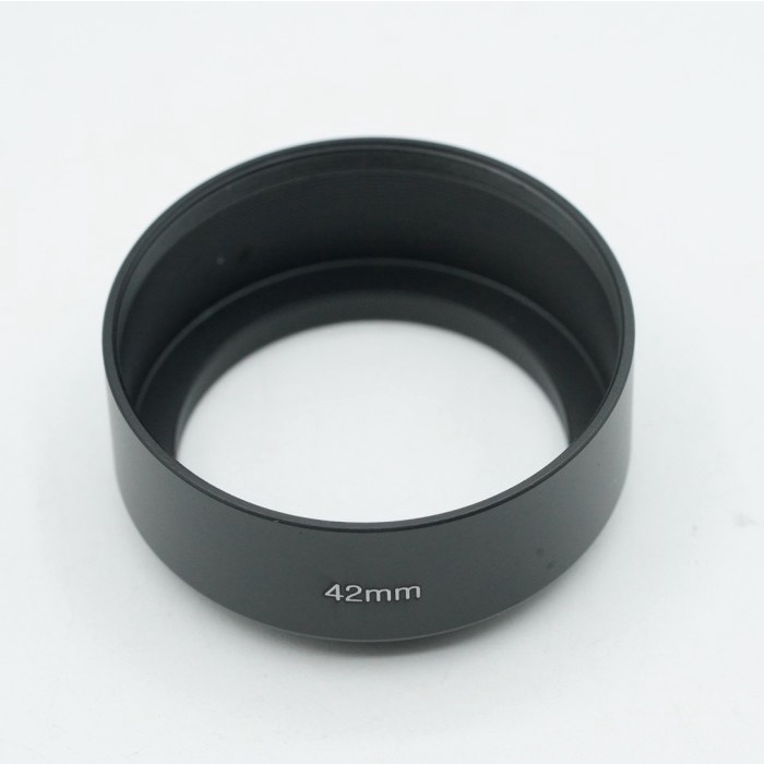 FLASH SALE HOOD LENSA 42MM METAL HOOD STANDARD LENS UNIVERSAL 42 MM SCREW IN TERLARIS