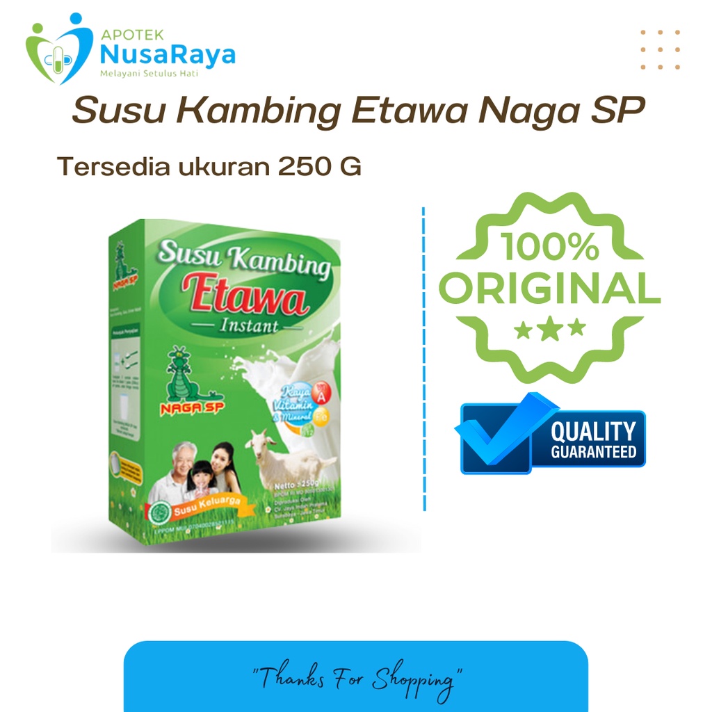 

Susu Kambing Etawa NAGA SP Bubuk Murni-Susu NAGA SP Terapi Penyembuhan Asam Lambung Asma TBC