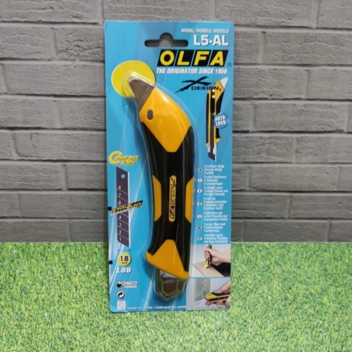 

Terlaris Art Knife Pisau Cutter 18Mm L5-Al Olfa Snap Off Blade Cutter