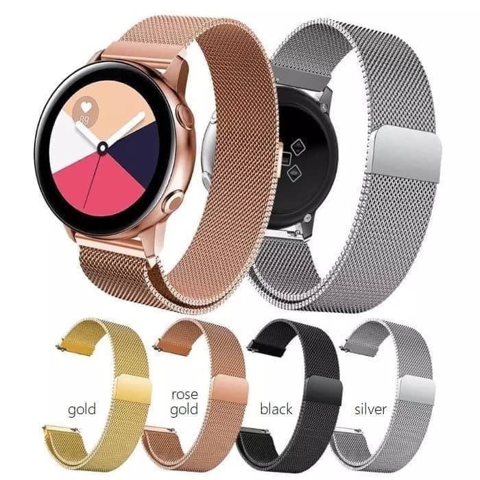 Terlaris Strap Tali Jam Milanese Magnetik Samsung Galaxy Watch Active 2 40Mm 44 - Pink Gold