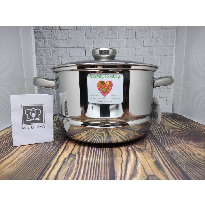 Terlaris Bima Steamer Kukusan Langseng Dandang Highpot Stainless Steel 22Cm
