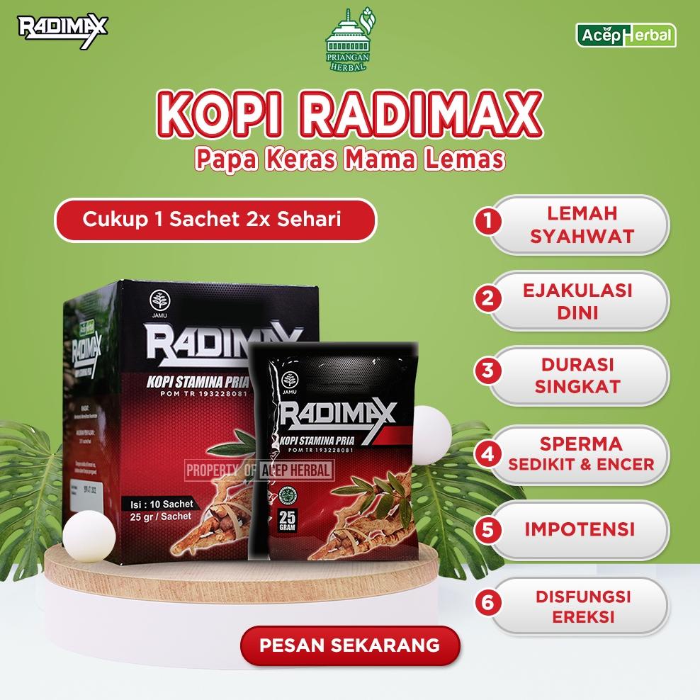 

Radimax Kopi Stamina Pria Aman Sudah Bpom & Halal 1 Box Isi 10 Sachet