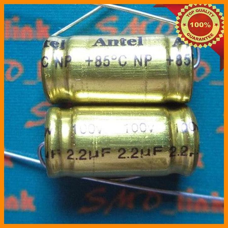 (JOHO) KAPASITOR ELCO 2.2UF 2U2 - 100V NON POLAR MEMANJANG HORISONTAL