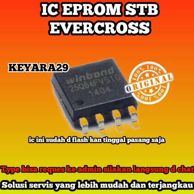 ~~~~~] ic eprom stb evercross siap pakai