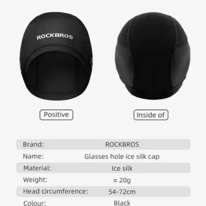 Topi Utup Kepala Kupluk Helm Sepeda Cycling Hat Robros