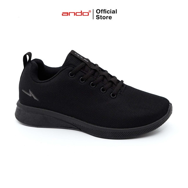 Ando Official Sepatu Sneakers Bsc 33 Jt Wanita Dewasa - Hitam/Hitam