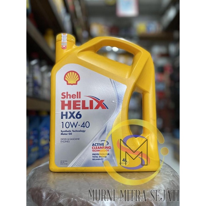 Shell Helix HX6 SAE 10W-40 HX-6 H X6 10W40 10 W 40 4 L