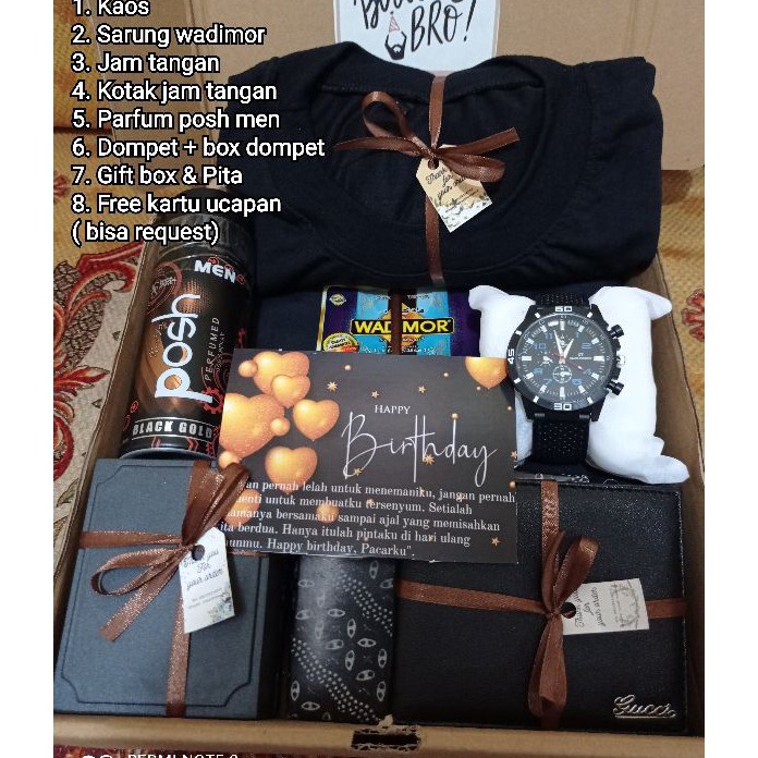 

️✔️✔️ Hampers Cowo kekinian/ Kado ulang tahun cowo/ Kado sempro/ anniversary/ !