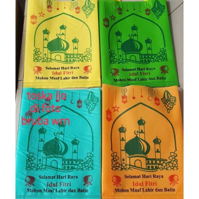 

New Lusinan Goodie Bag Handle edisi Idul Fitri uk 30x40x8 & 38x45x9 / gomico spunbond lebaran