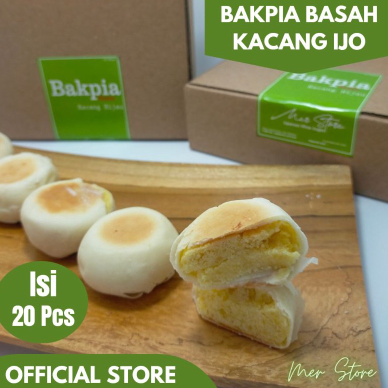 

Wow Murah Meriah.. Bakpia Pathok Basah Kacang ijo isi 20pcs / oleholehjogja / merstore E0C