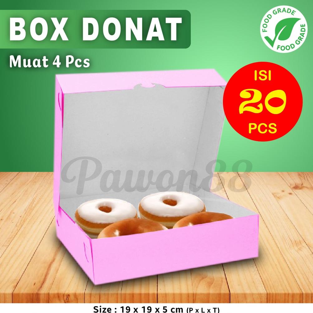 

Sale 7.7 Kotak Dus Box DONAT PINK Isi 4 (20 pcs)