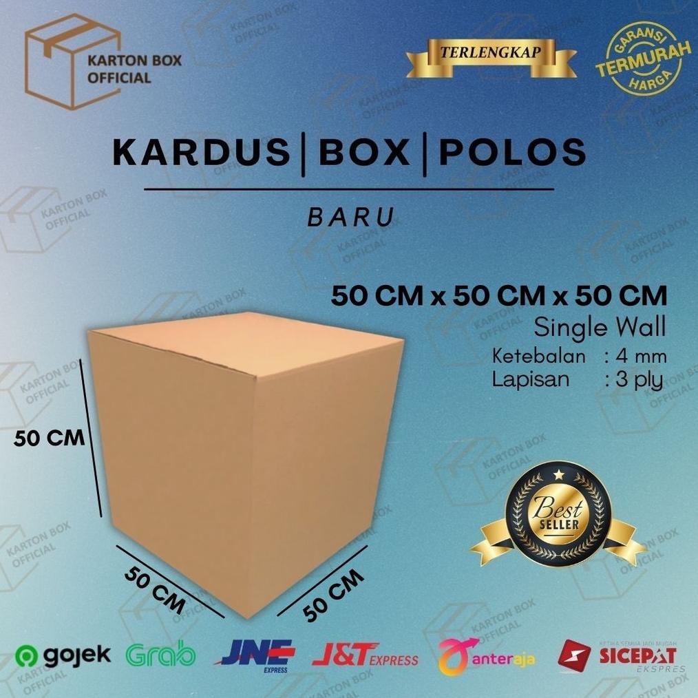 

New Kardus Karton Box Besar 50x50x50 CM Kotak Dus Pindahan Tebal Polos