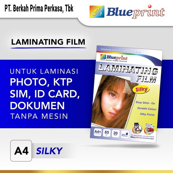 

Praktis Kertas Film Laminating A4 Blueprint Laminating Silky Cold - 20 Lembar