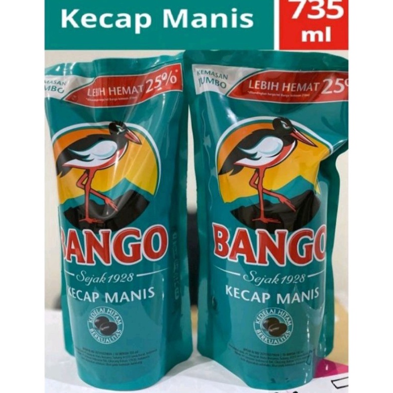 

Terlaris kecap Bango manis ukuran 735 ml K0P