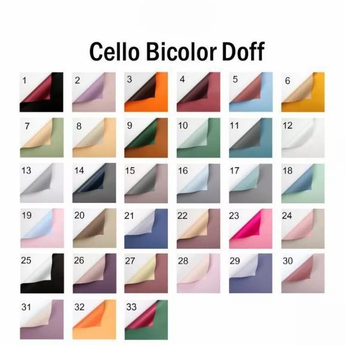 

Promo [20 Lembar] Kertas Buket Bunga Dua Warna / Kertas Cellophane Dua Warna / Flower Wrapping Paper Double Colour / Cellophane Double Colour