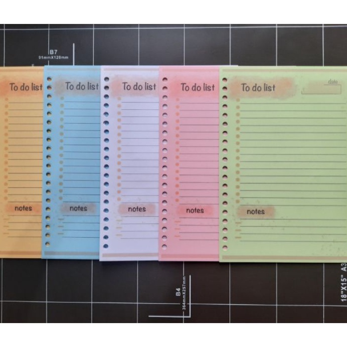

TERBARU To Do List Memo Pad Note Pad Daily Planner Catatan Harian Binder A7 A6 A5 B5