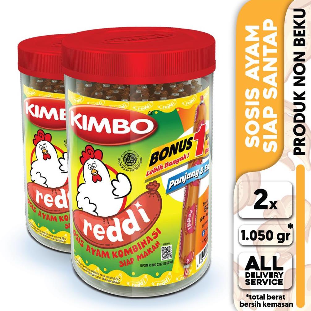

Terbaru KIMBO Reddi Sosis Ayam Toples Twin Pack