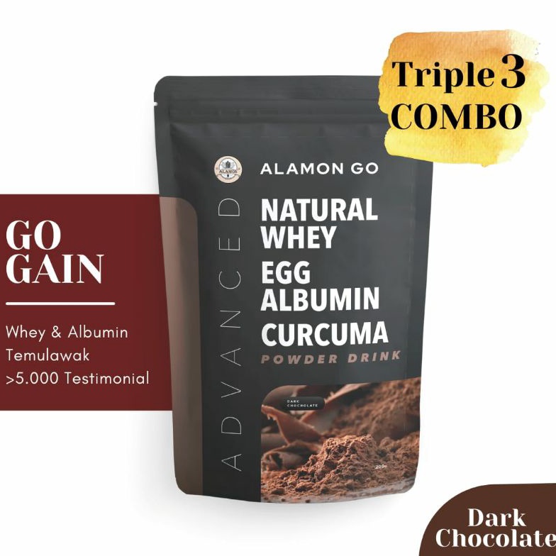 

[Miliki] ALAMOND GO GAIN PENAMBAH BERAT BADAN ALAMOND GO GAIN NATURAL WHEY (EGG,ALBUMIN & CURCUMA) 83