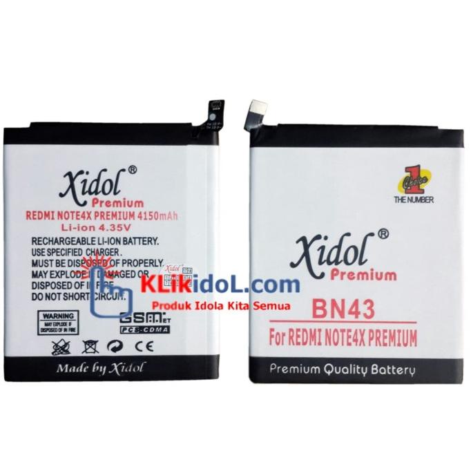 BATERAI XIDOL REDMI NOTE 4X BN43 BATTERY BATRE PREMIUM