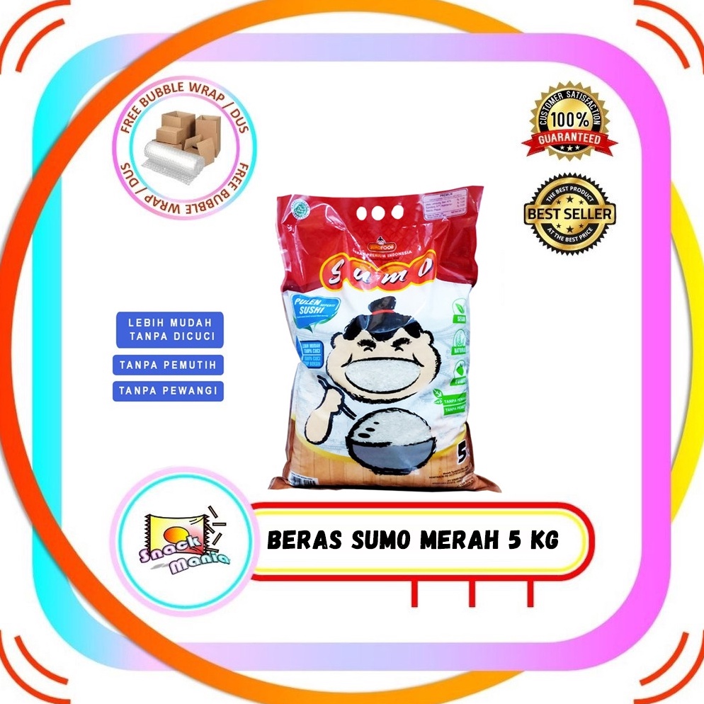

Best seller Beras Premium Sumo Merah 5 kg 90
