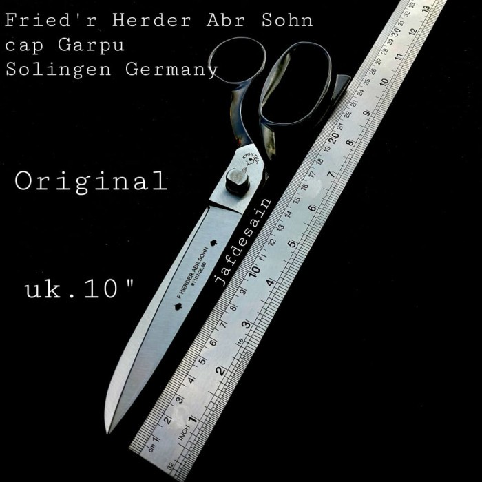 Gunting kain cap Garpu 10" Asli 100% made in Germany ORIGINAL