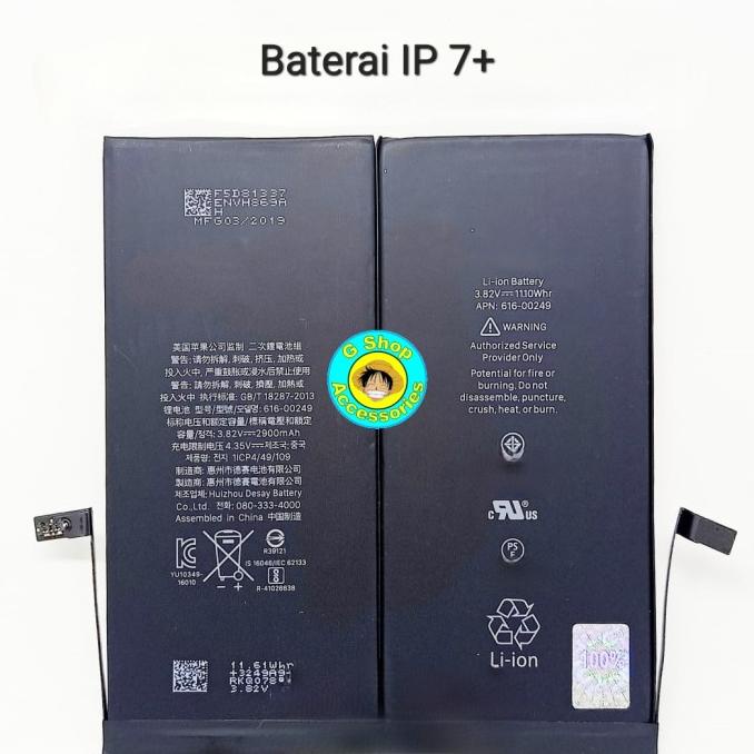 Baterai Batre Original Iphone 7+ Iphone 7 Plus IP 7+ Battery Batrai