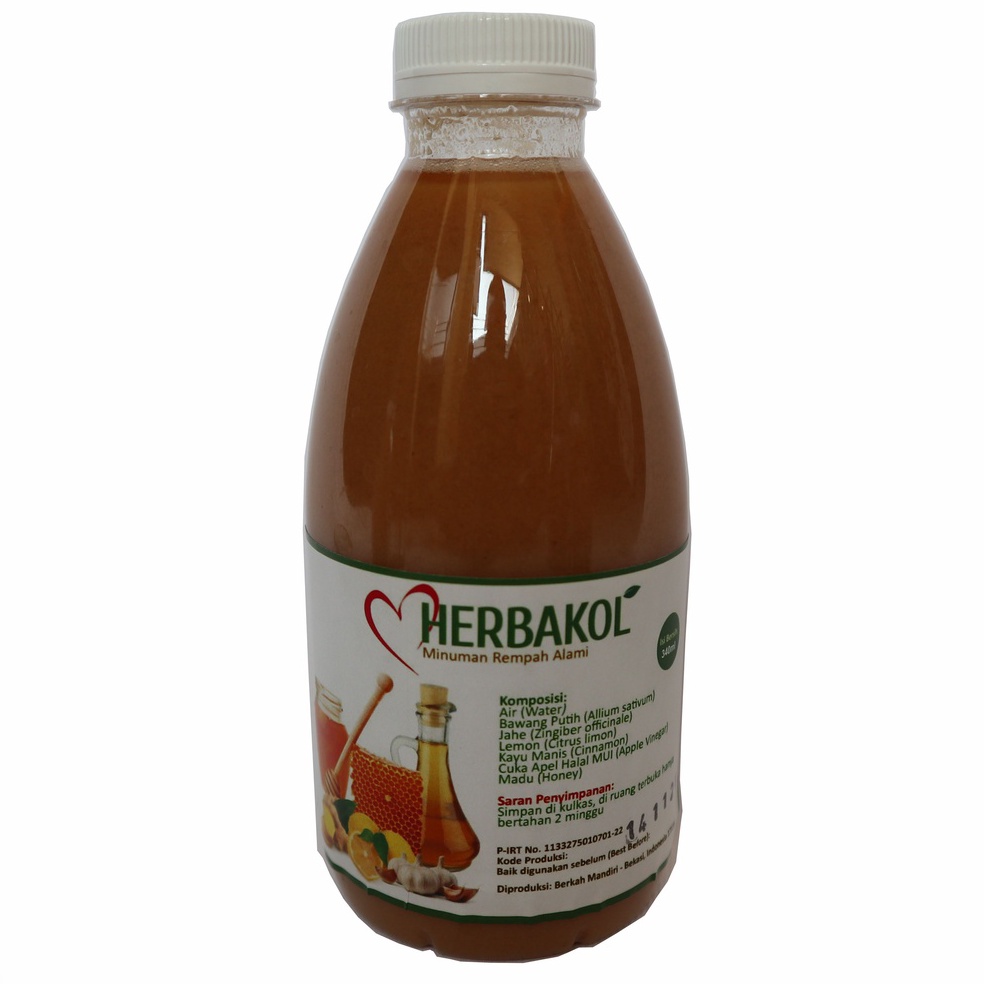

❂ Jus Bawang Putih Lemon Madu Cuka Apel Jahe Merah Cinnamon Jamu HERBAKOL ↻