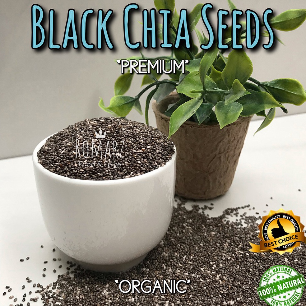 

Serba Murah.. ORGANIC BLACK CHIA SEEDS PREMIUM 200 gr | Organic Chia Seed 200gr HT0