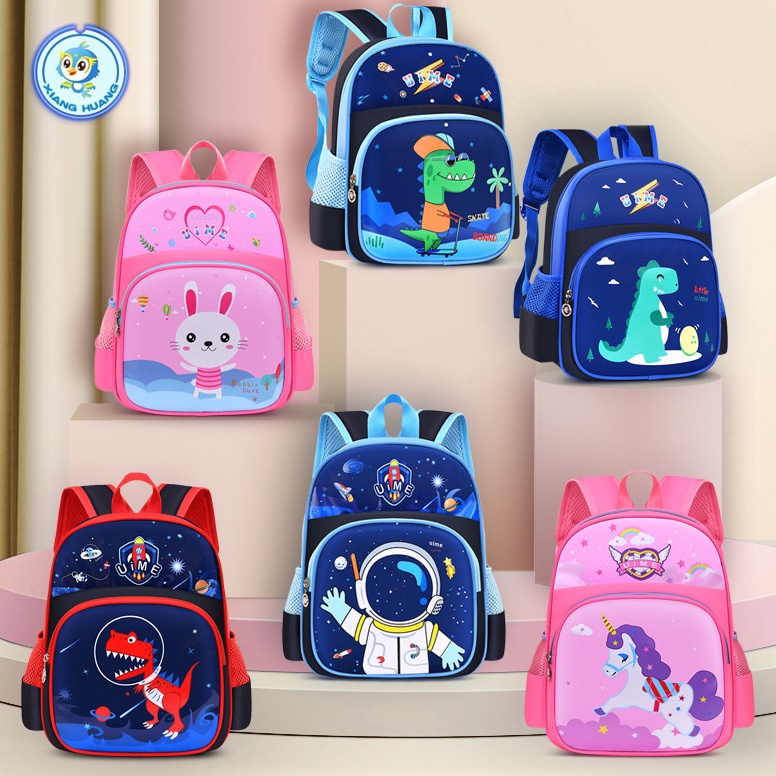 TERBAIK|| [Rumah MAINAN] Tas Sekolah Anak Perempuan Dan Laki Laki ANTI AIR TK Sama SD Ransel Import 