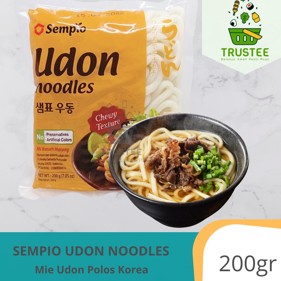 

Dijamin Ori Sempio Mie Udon Noodles 200gr jepang korea basah matang kenyal chewy