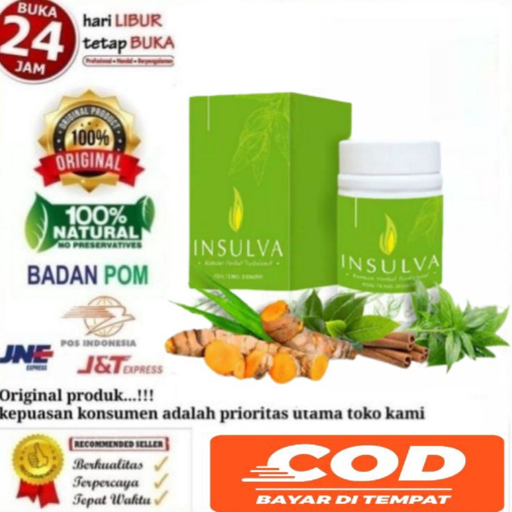 

(D2289) ⭐⭐⭐⭐⭐ Insulva Asli Original BPOM Obat Diabetes Kencing Manis Herbal Rekomendasi Dokter